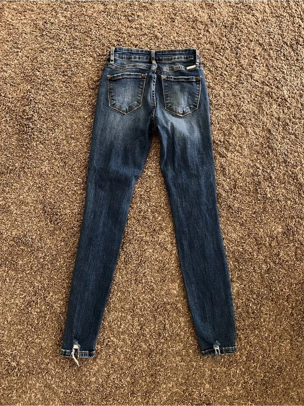 KanCan Dark Blue Distressed Skinny Jeans